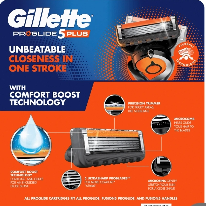 Gillette ProGlide 5 Plus Men's Razor with Bonus Handle - photo 2