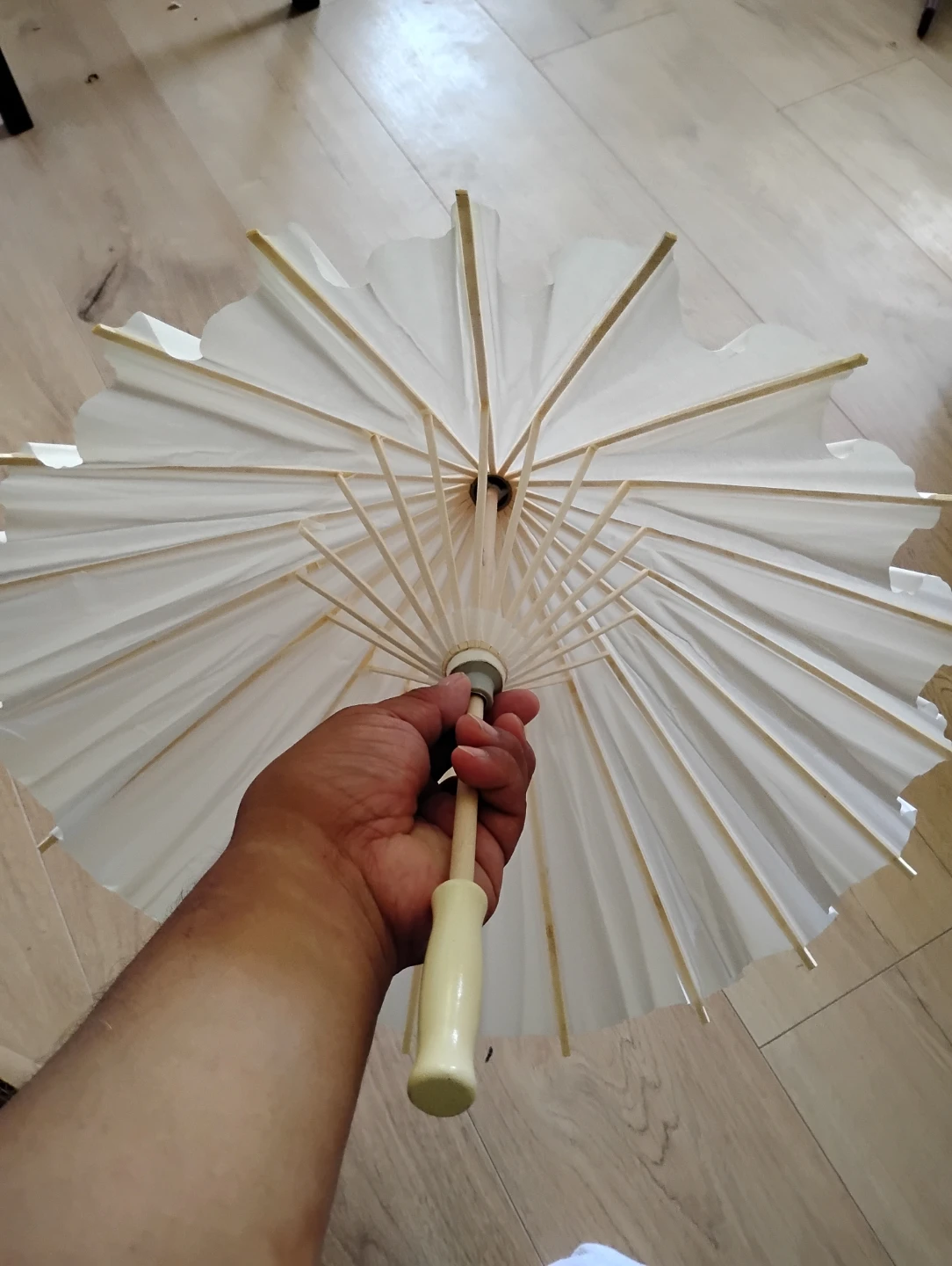 White Paper Parasol Umbrella - photo 5