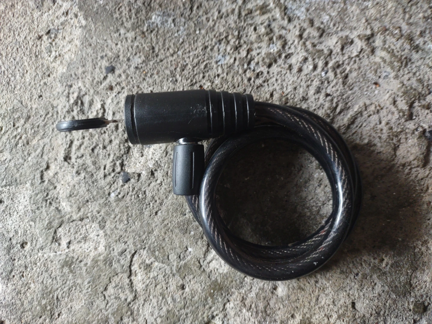 Black Coil Bike Lock with Keys - photo 2