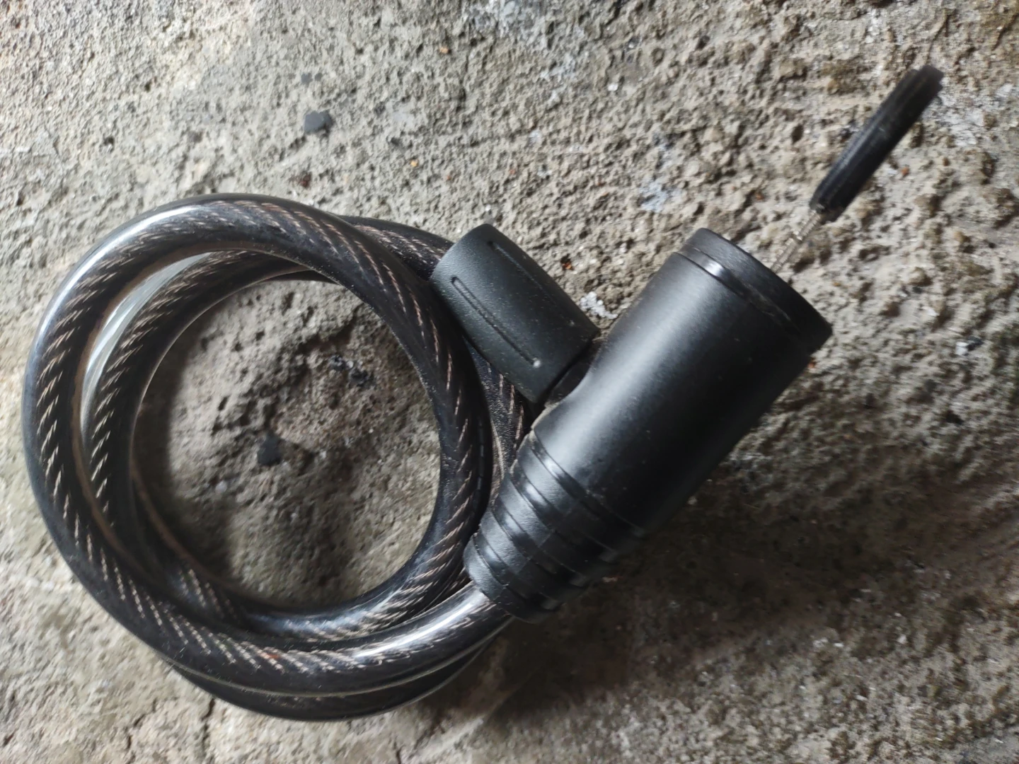 Black Coil Bike Lock with Keys - photo 3