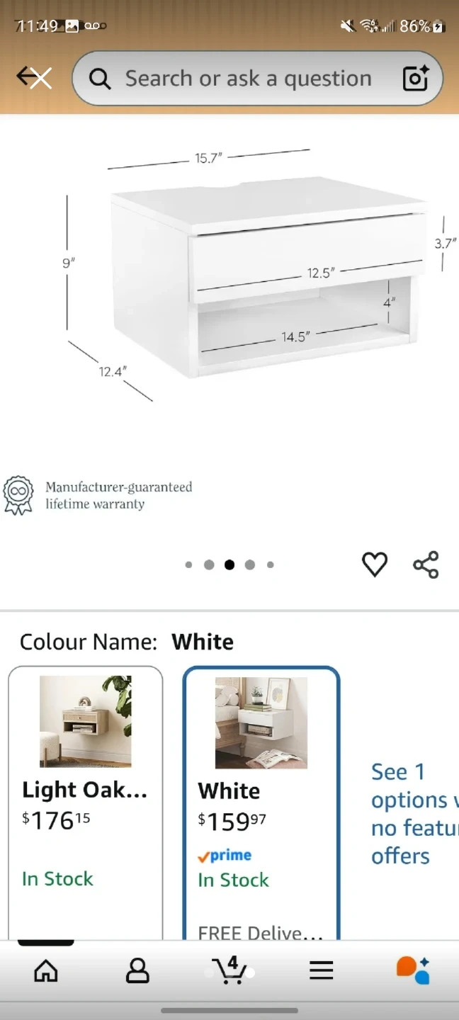 Nathan James Floating Drawer Brand New/Still in Box - photo 2