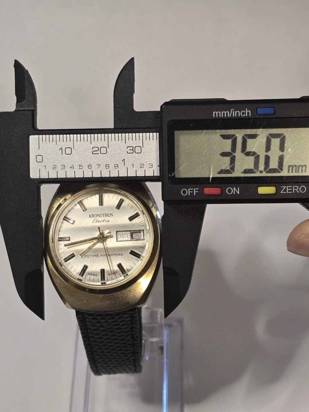 Vintage Manual Wind Mechanical Kronotron Electra Watch 35mm - photo 5
