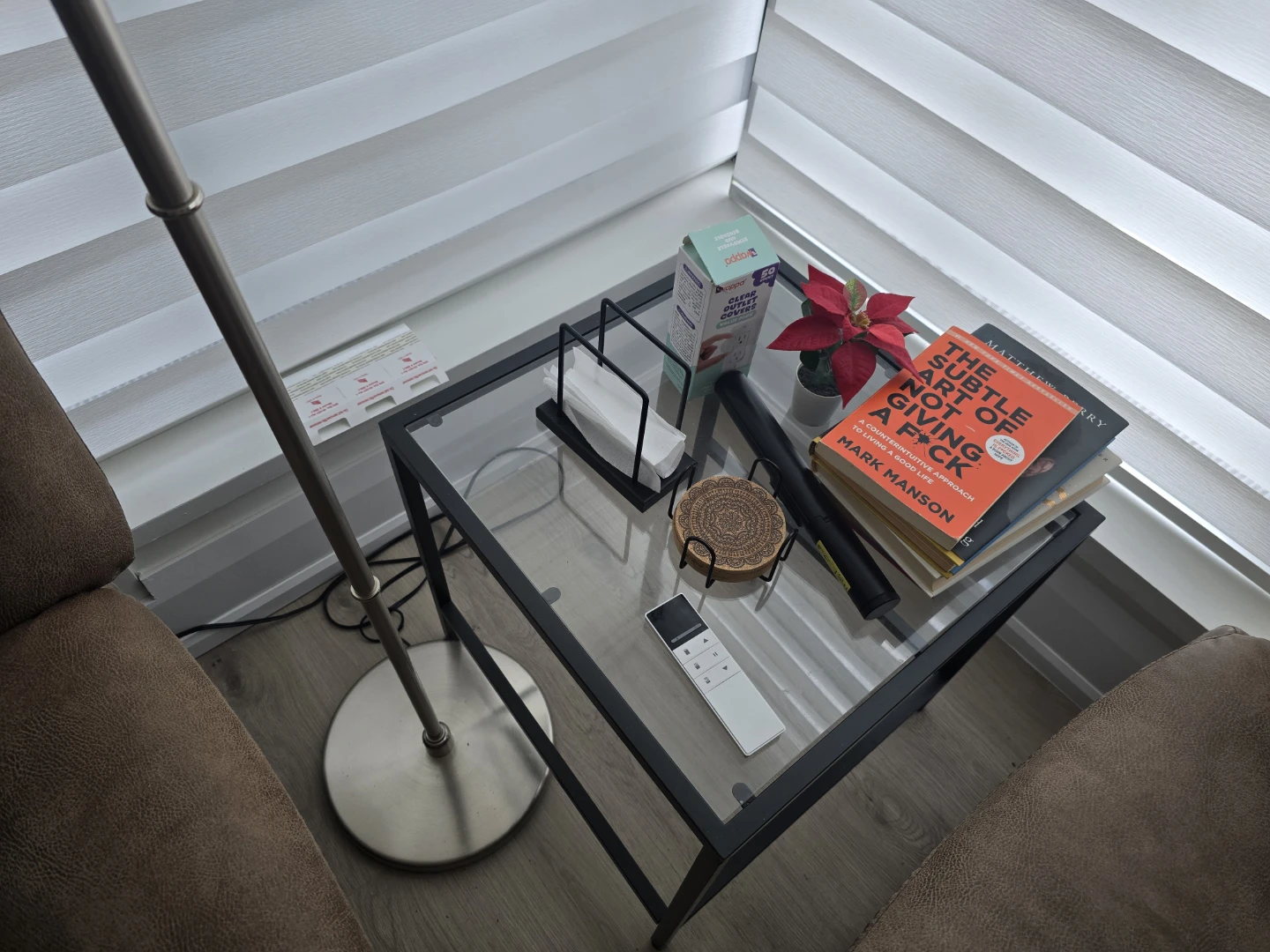 IKEA Coffee Tables, Black-Brown/Glass - photo 2