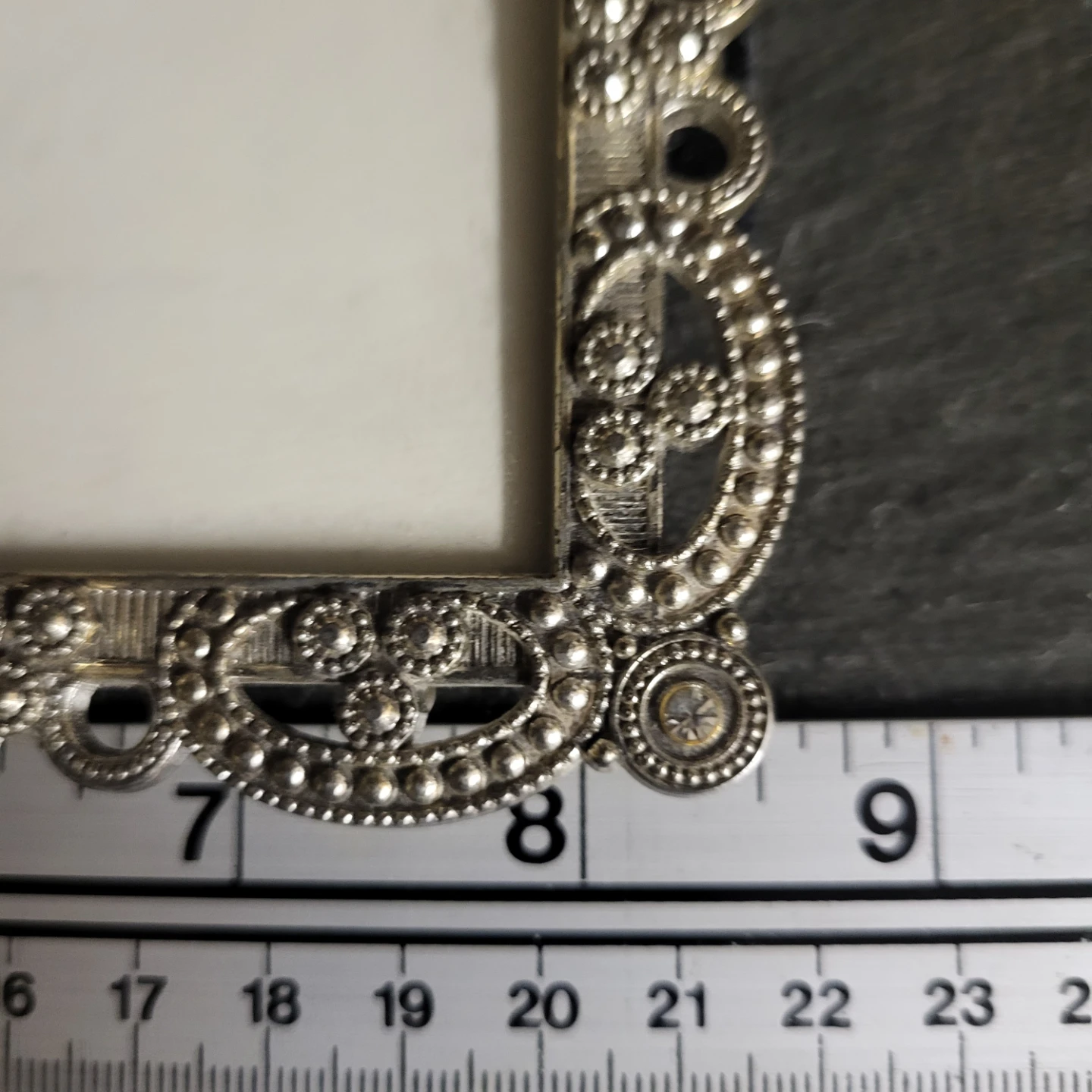 Ornate Silver Tone Picture Frame - photo 4