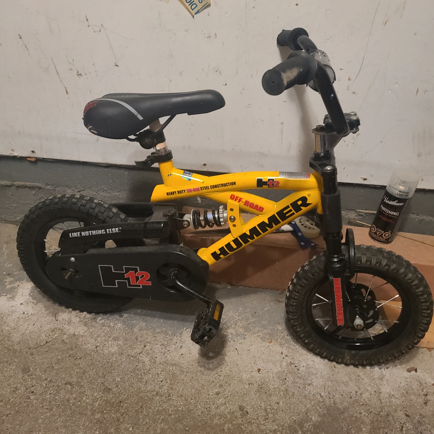 Yellow Hummer H12 Kids Bike