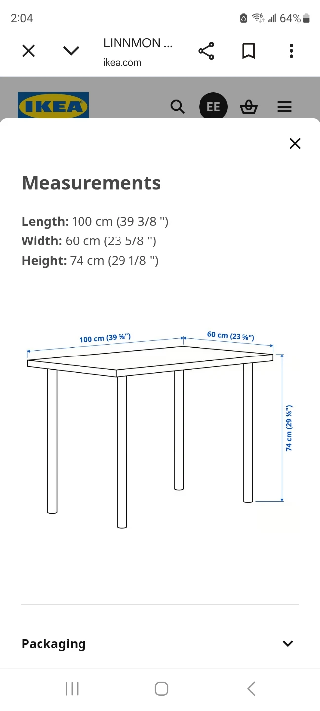 Ikea Linnmon Desk - photo 3