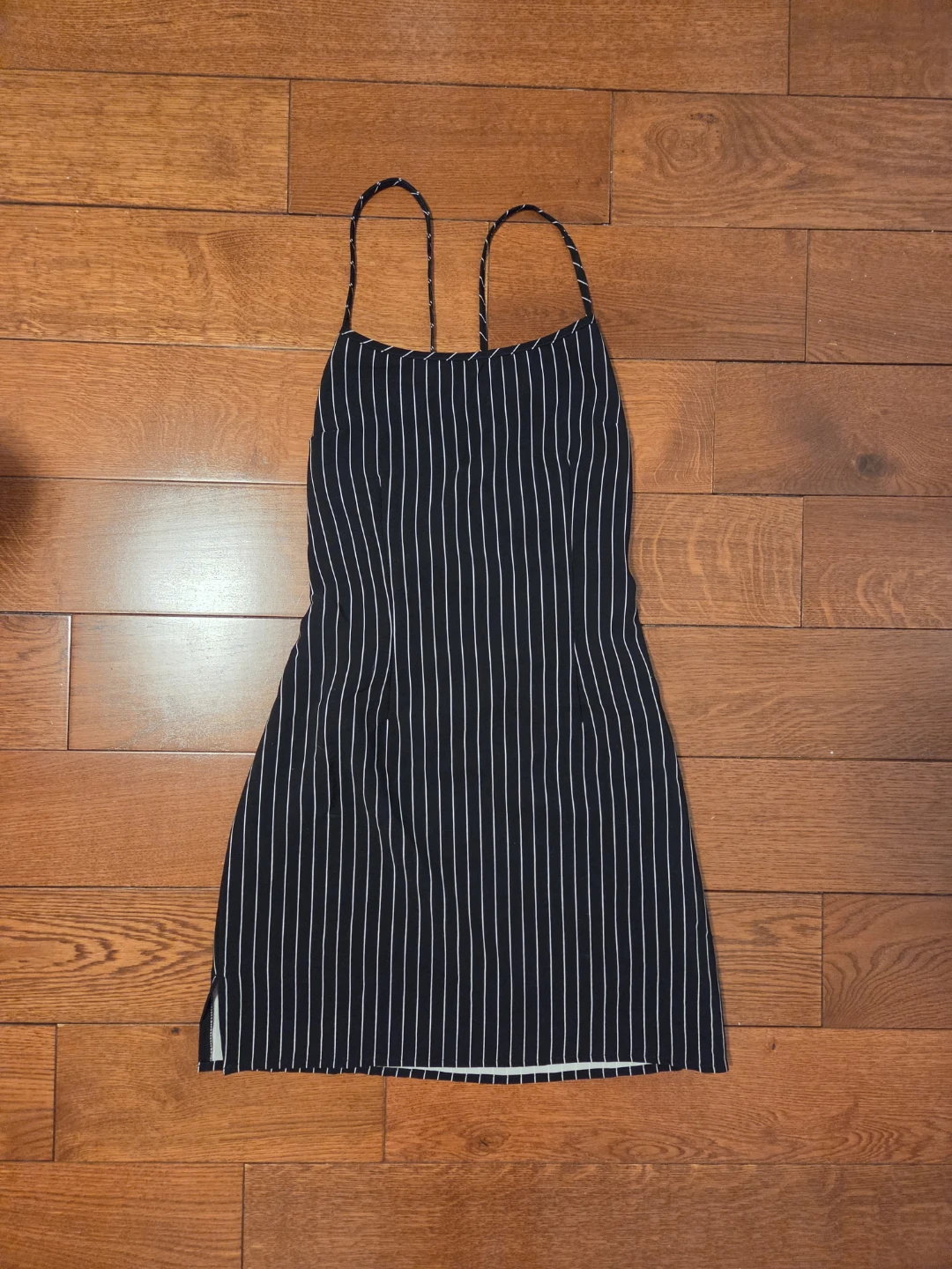 H&M Black Pinstripe Mini Dress - photo 3