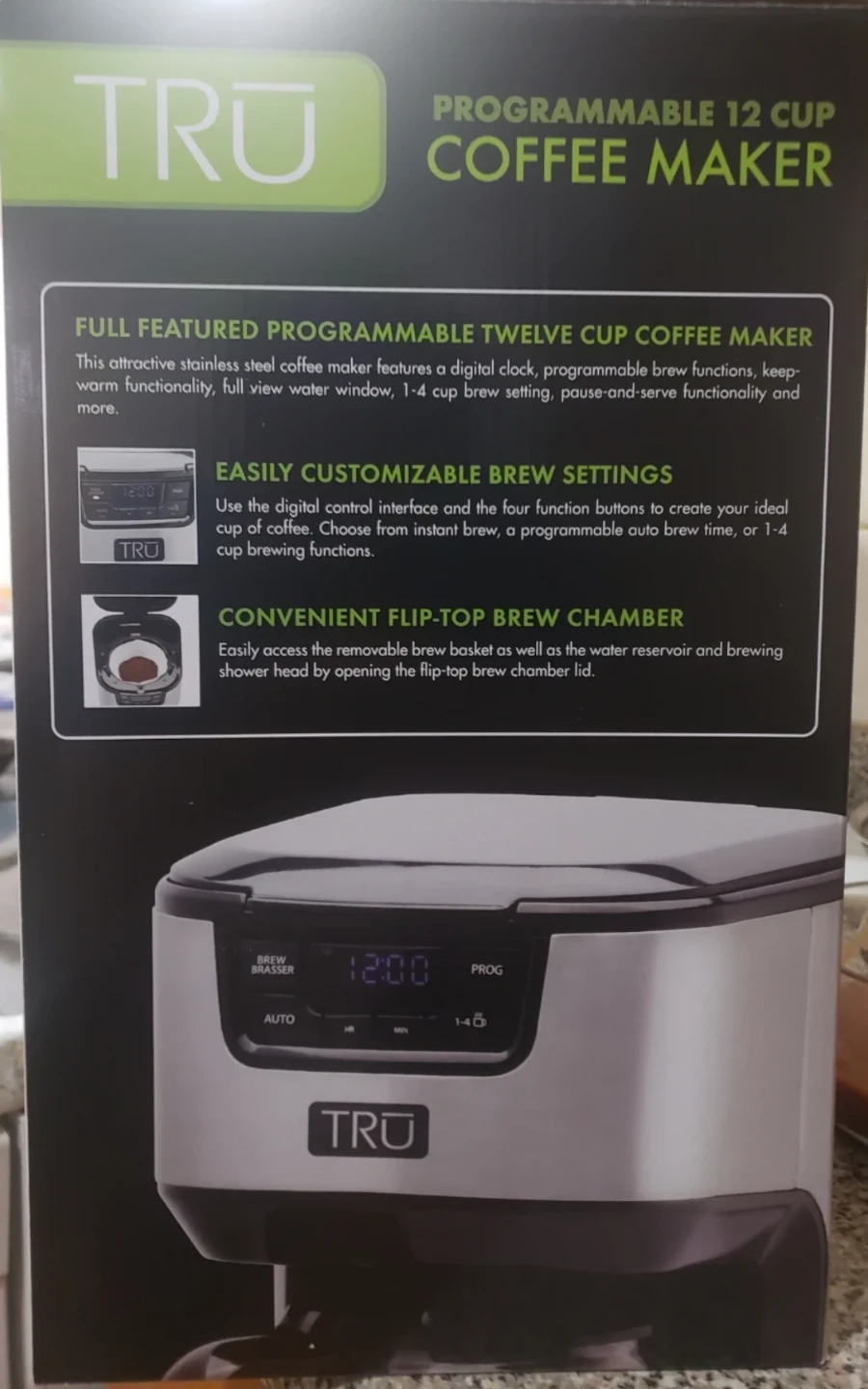 TRU Programmable 12 Cup Coffee Maker - photo 2