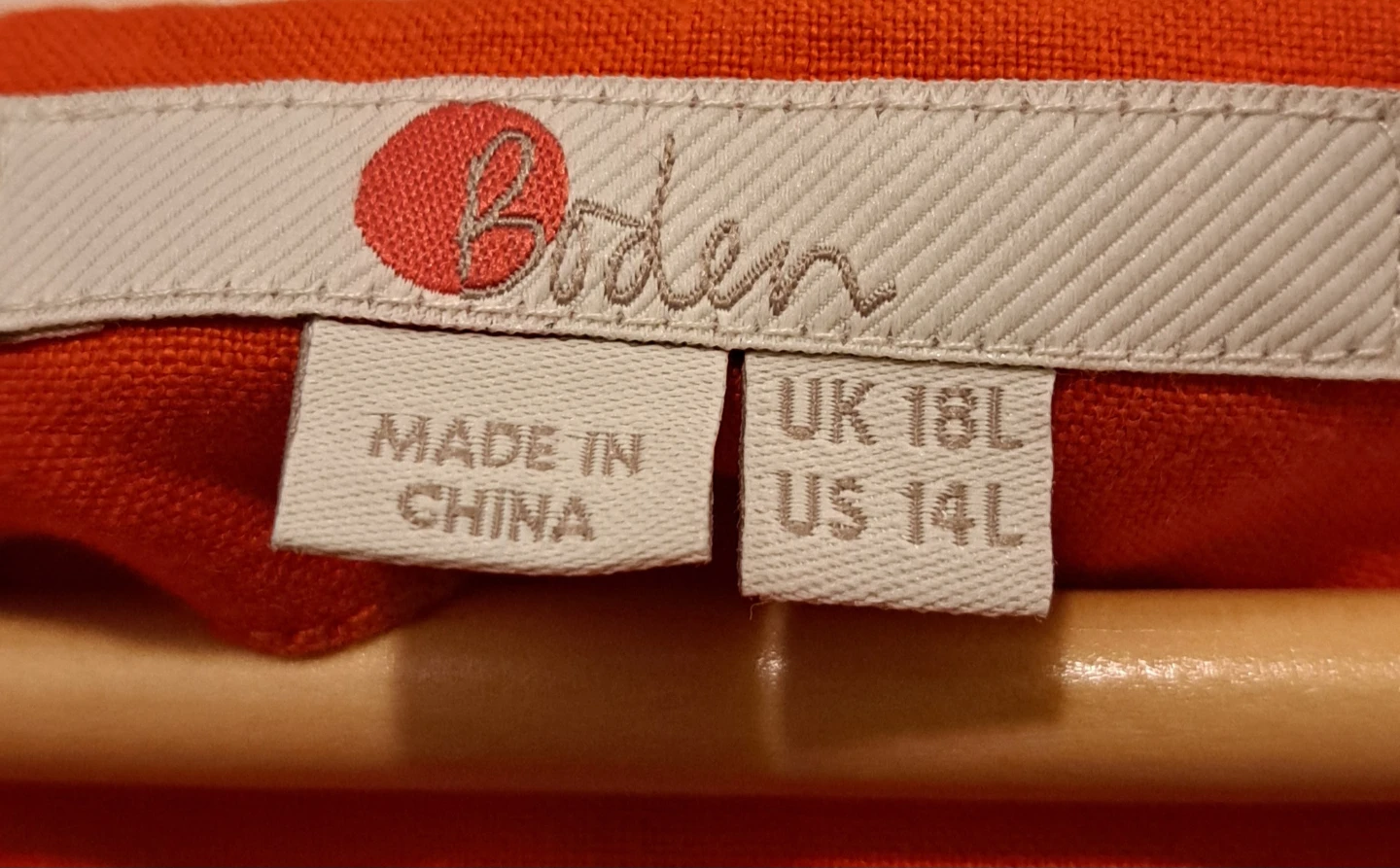 Boden Orange Embroidered Linen Blend Dress - photo 2