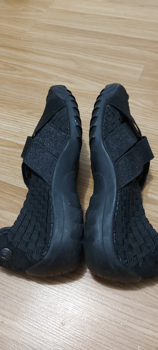 Bernie Mev. Black Woven Flats Size 38 - photo 3