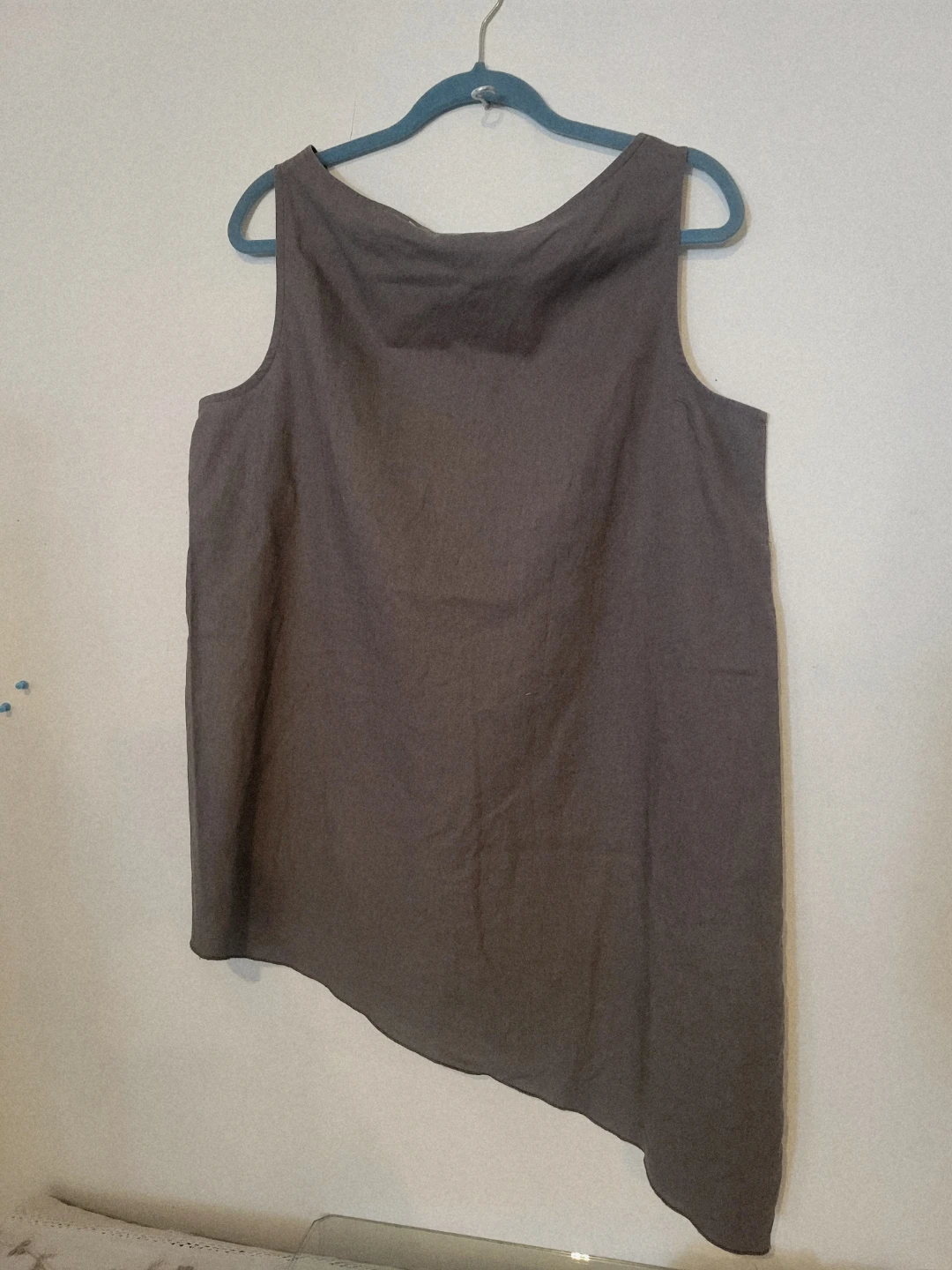 New, Asymmetrical Dress - Grey - Size 16 - photo 4