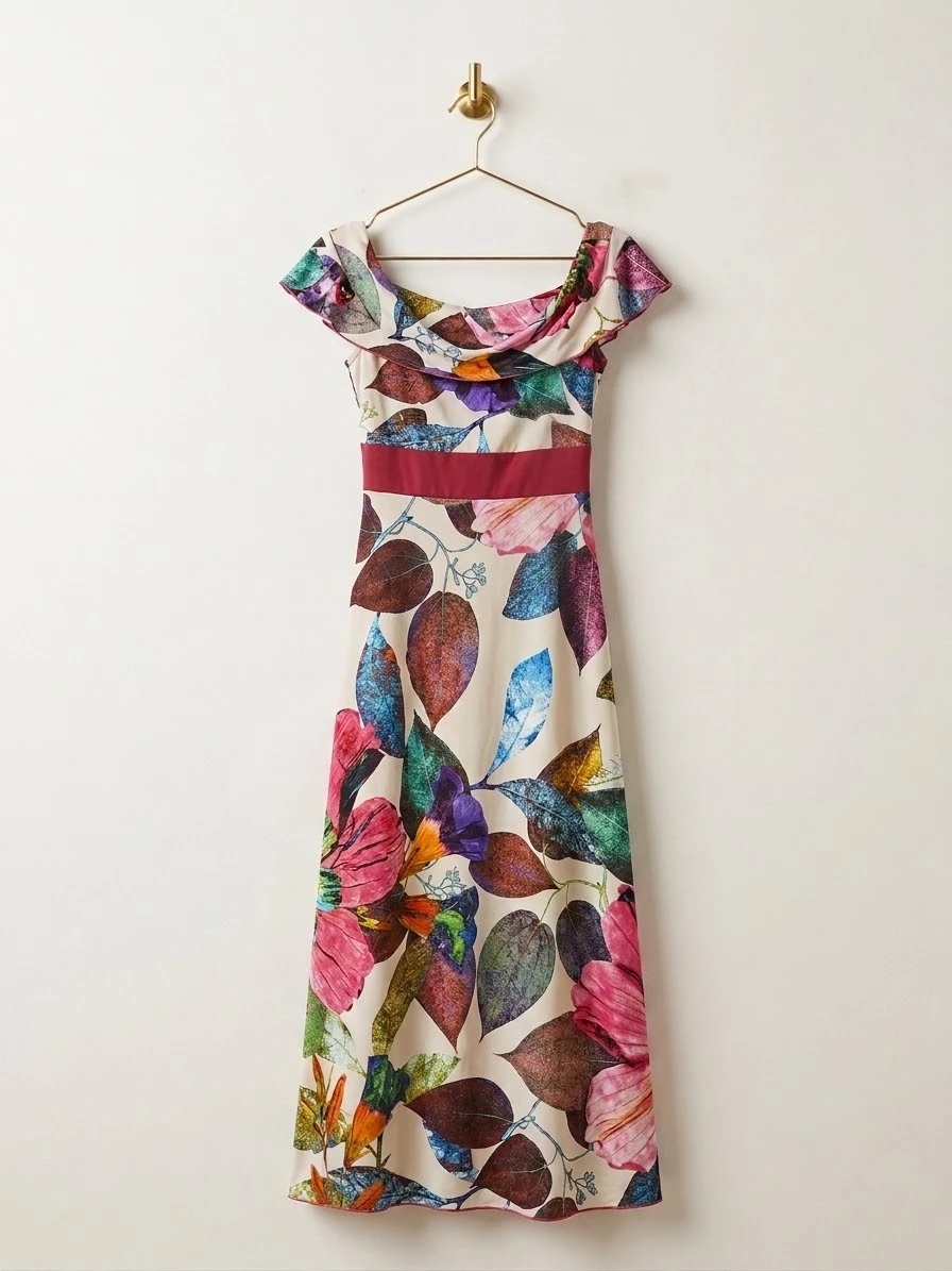 Anthropologie Floral Off-the-Shoulder Maxi Dress - photo 2