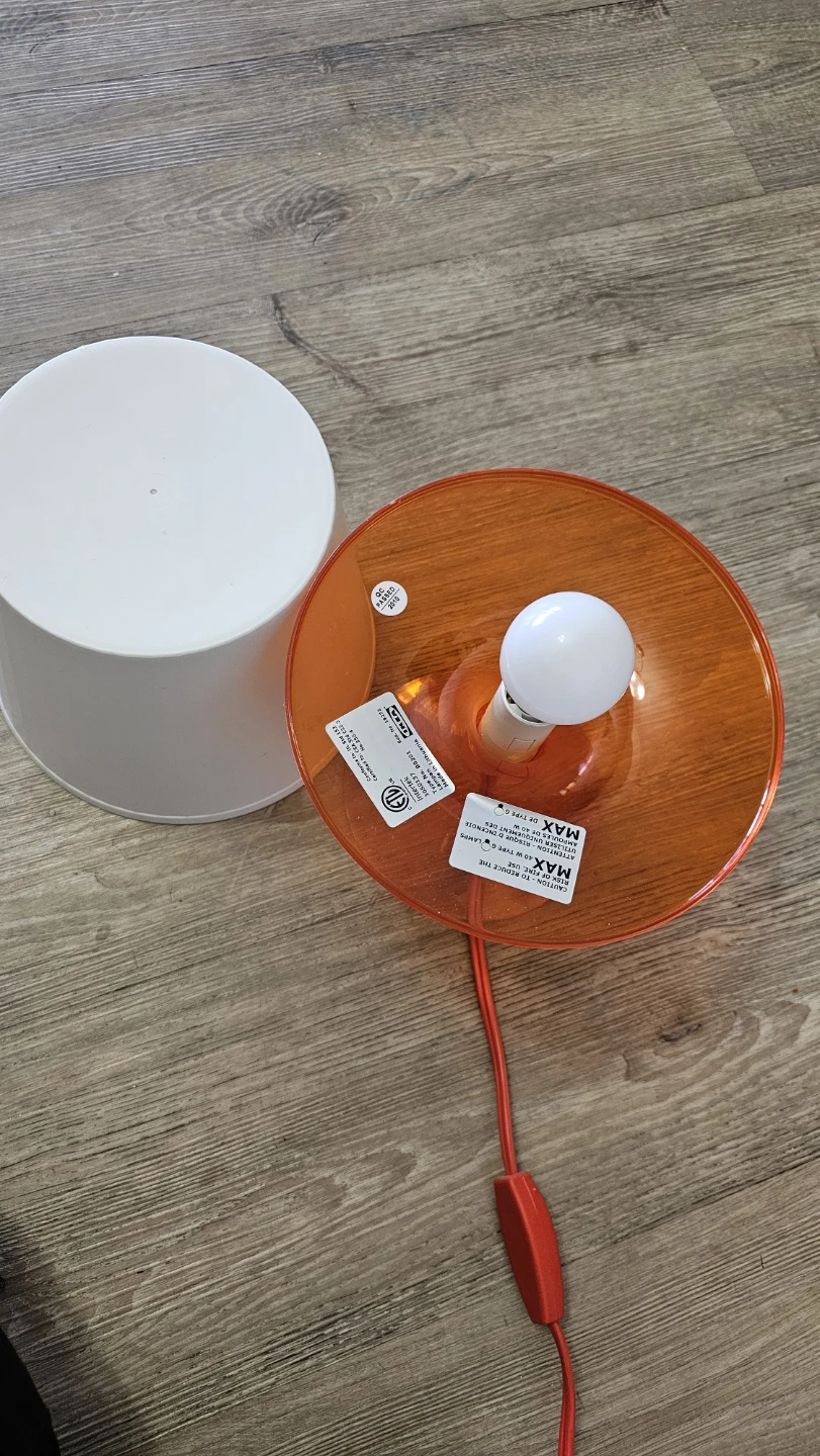 IKEA Orange Table Lamp - photo 4