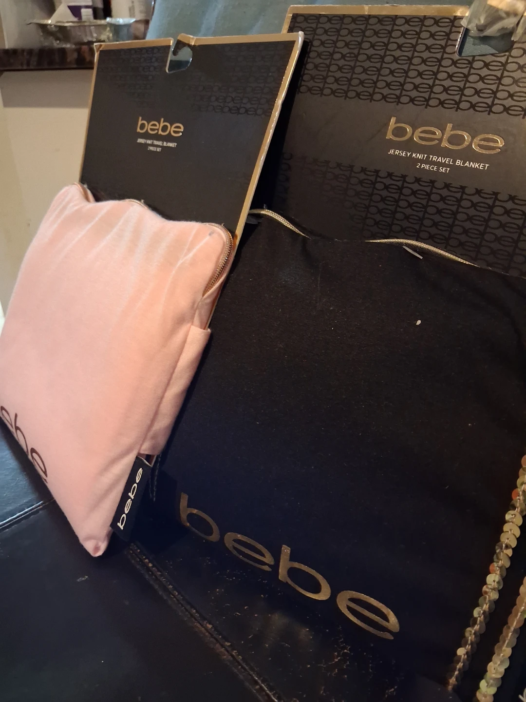 Bebe Jersey Knit Travel Blanket 2 Piece Set - photo 2