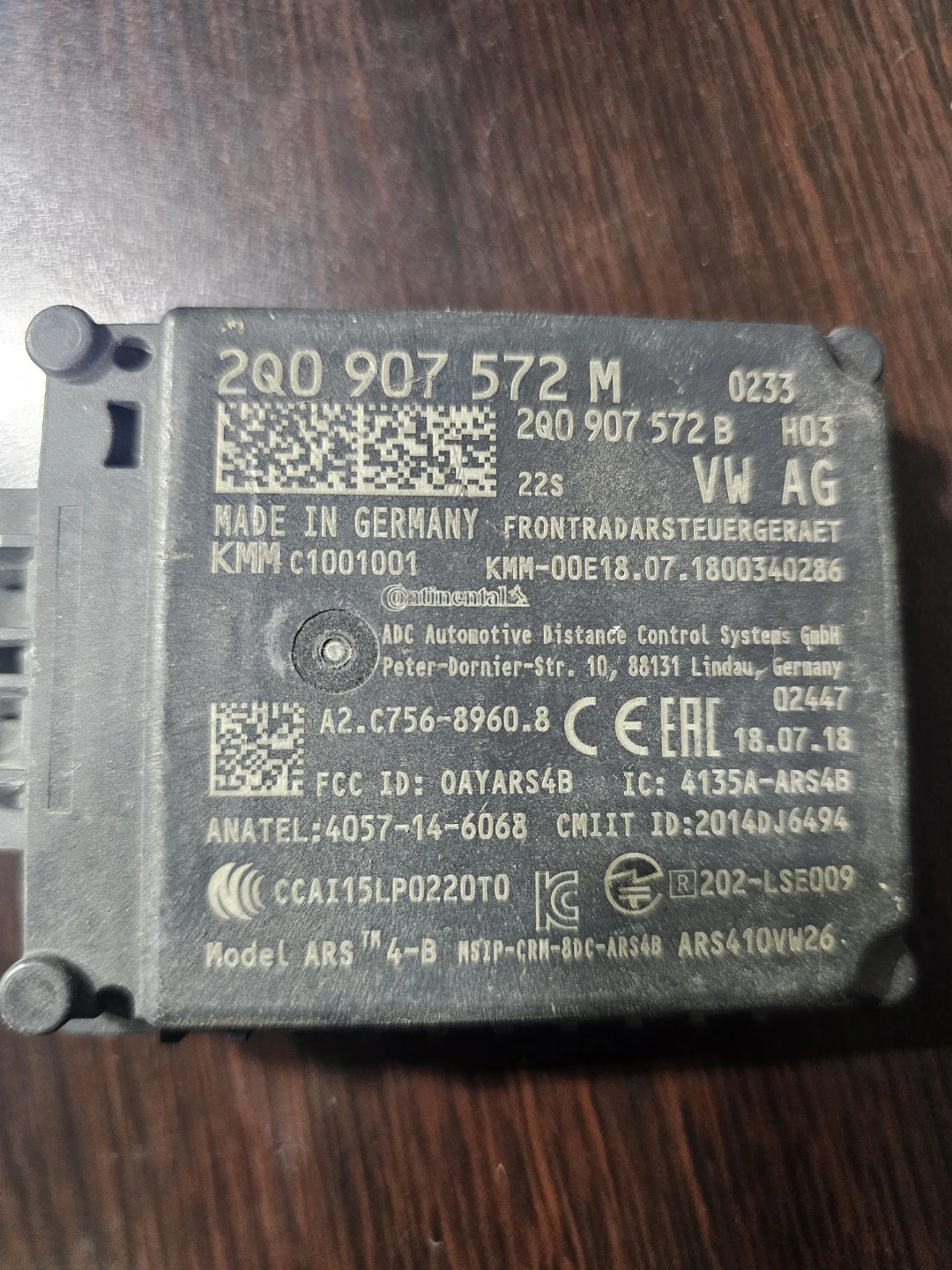 Selling cruise control radar for 2018 to 2021 vw tiguan - photo 3