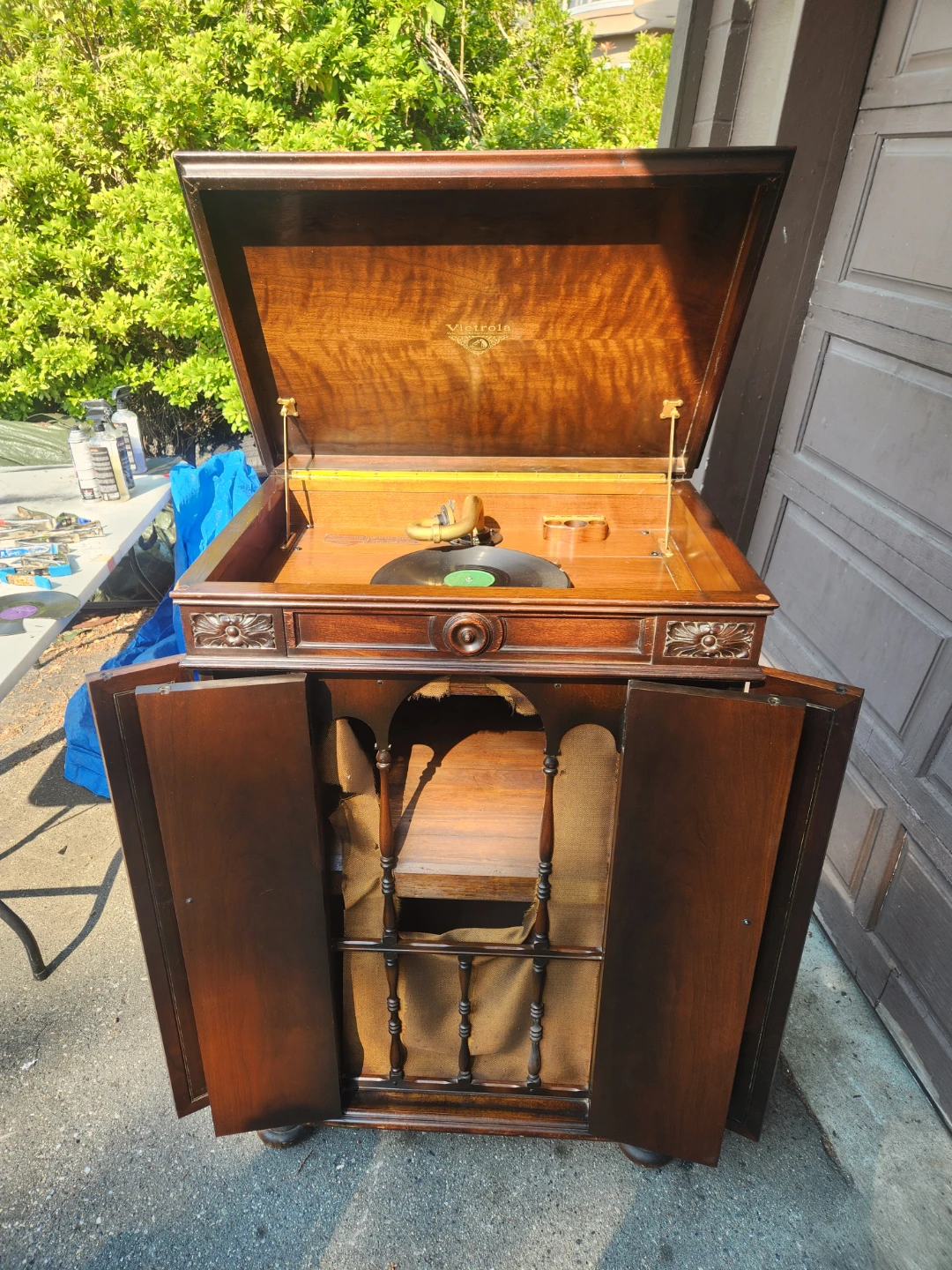 Victor orthophonic  victrola credenza  the talking machine - photo 5