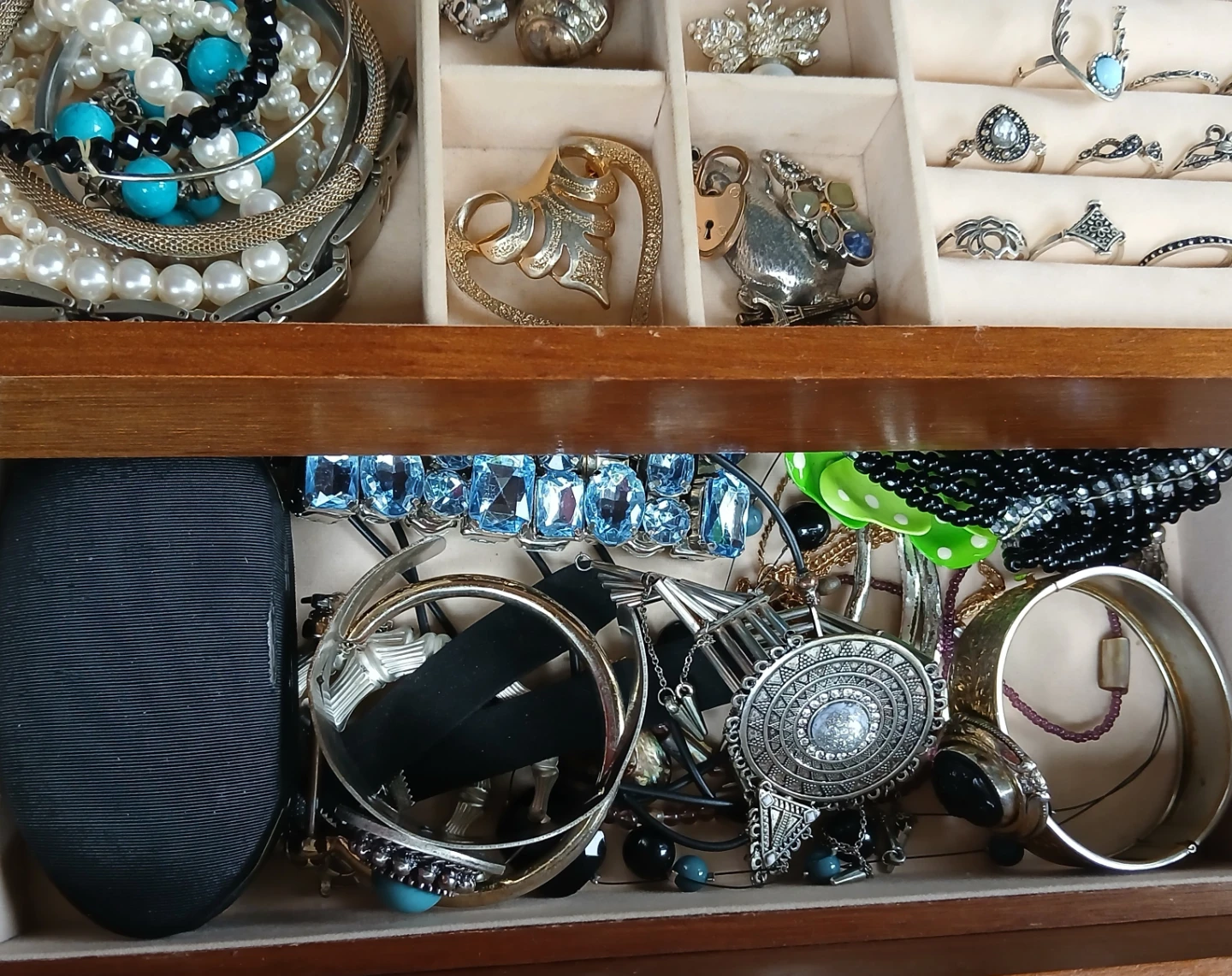 Wooden Jewelry Box and Jewelry collection - photo 3