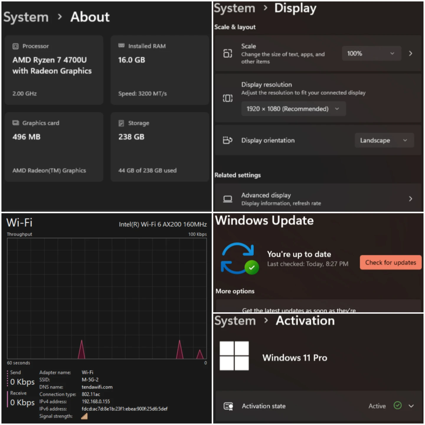 Ryzen 7, 16gb, 256gb Win11Pro ThinkPad E15 G2 99% battery - photo 5