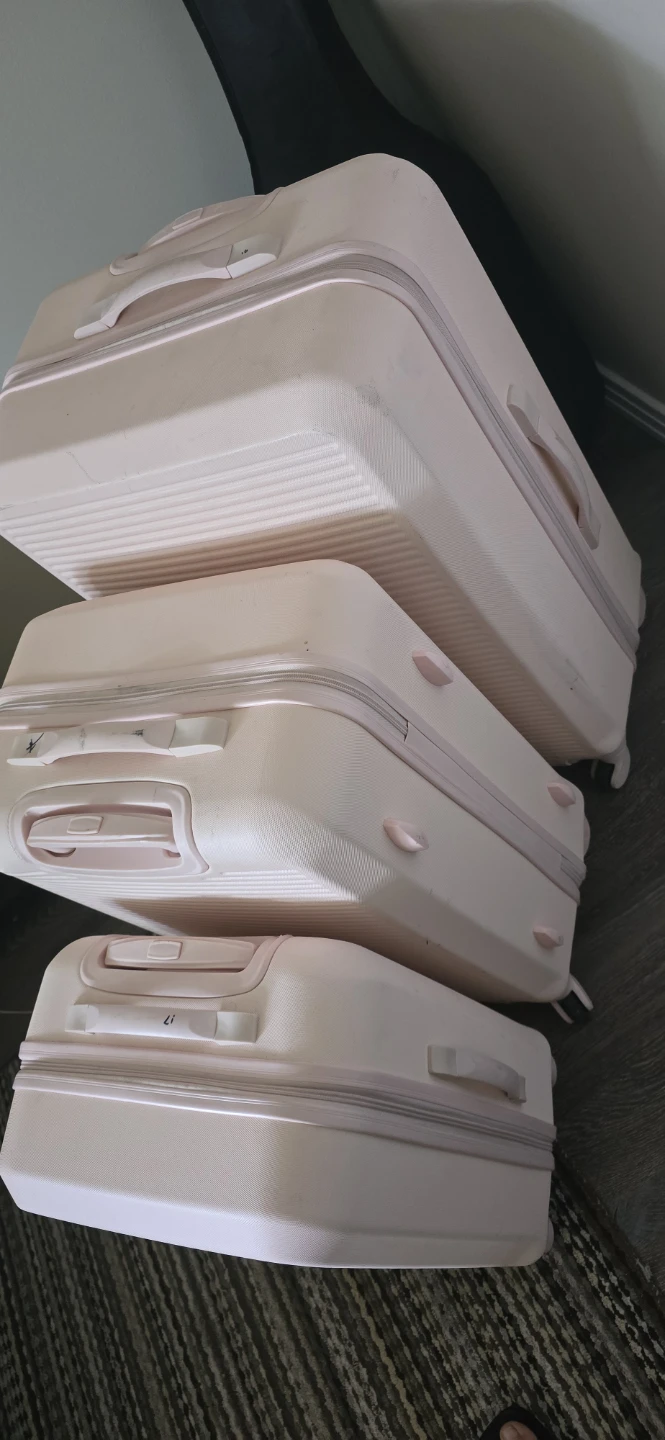 Set of 3 Pink Luggage - Hardshell Suitcases - photo 3