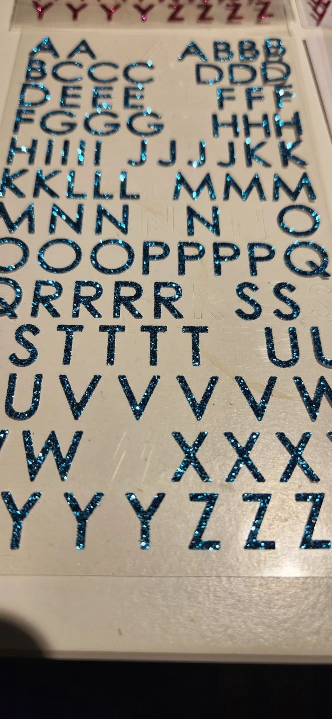 Glitter Alphabet Stickers - photo 2