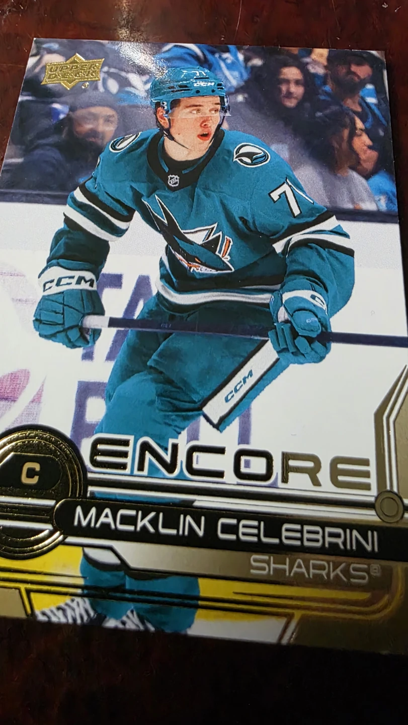 Macklin Celebrini 2024-25 Upper Deck Encore Gold Hockey Card
