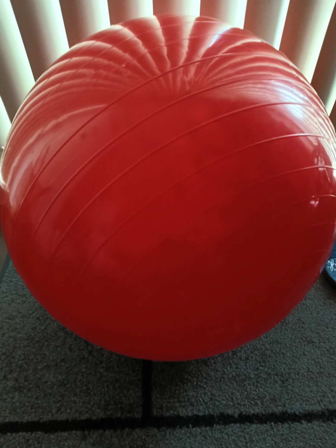 Brand New 20" Yoga ball with pump Red
