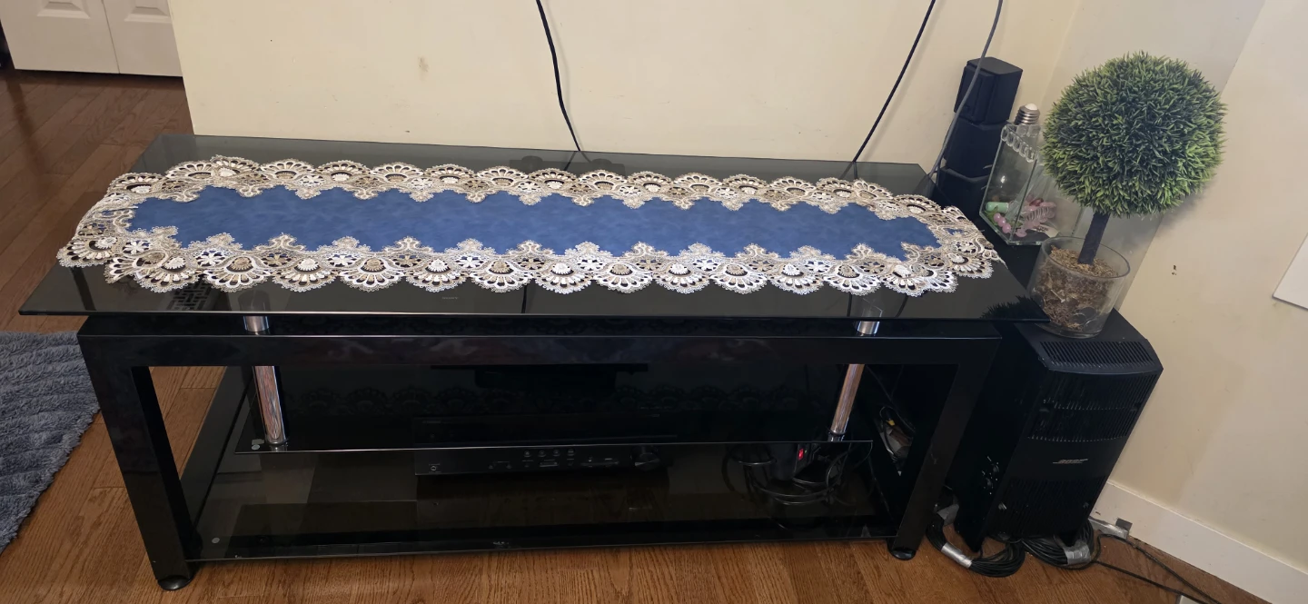 Black Glass t.v table - photo 5