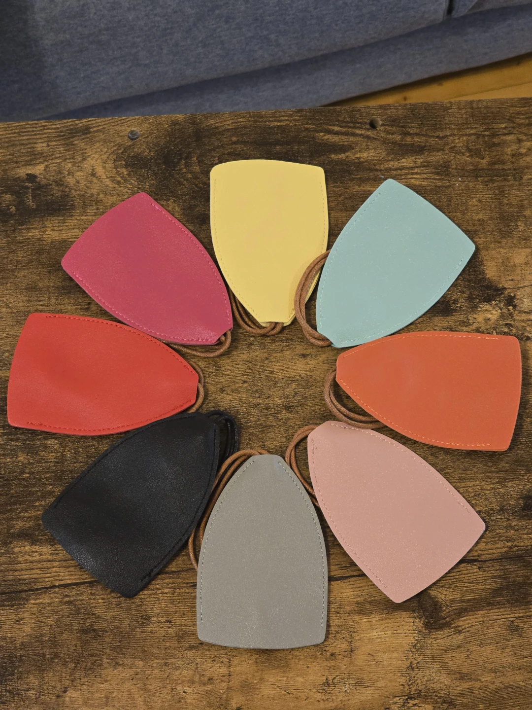 Assorted Leather Key Holder Pouches