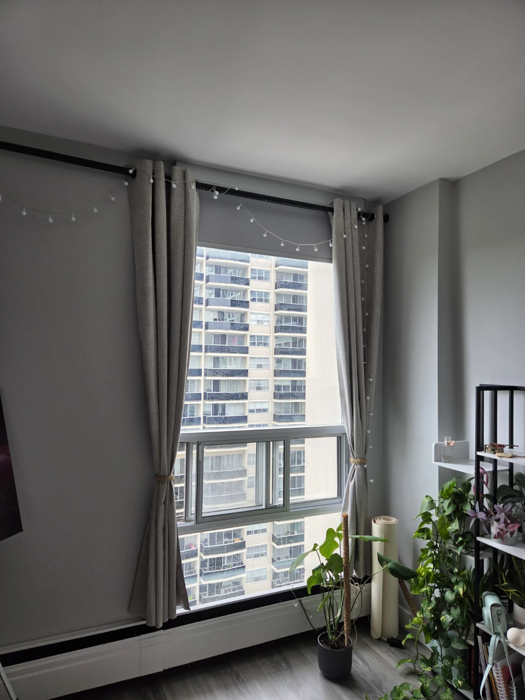 Light Grey Textured Curtains
