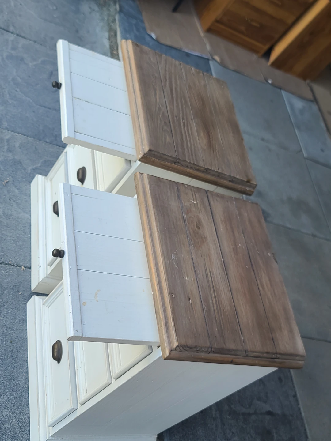 Pair of PGT Reclaimed Wood Nightstands - photo 2