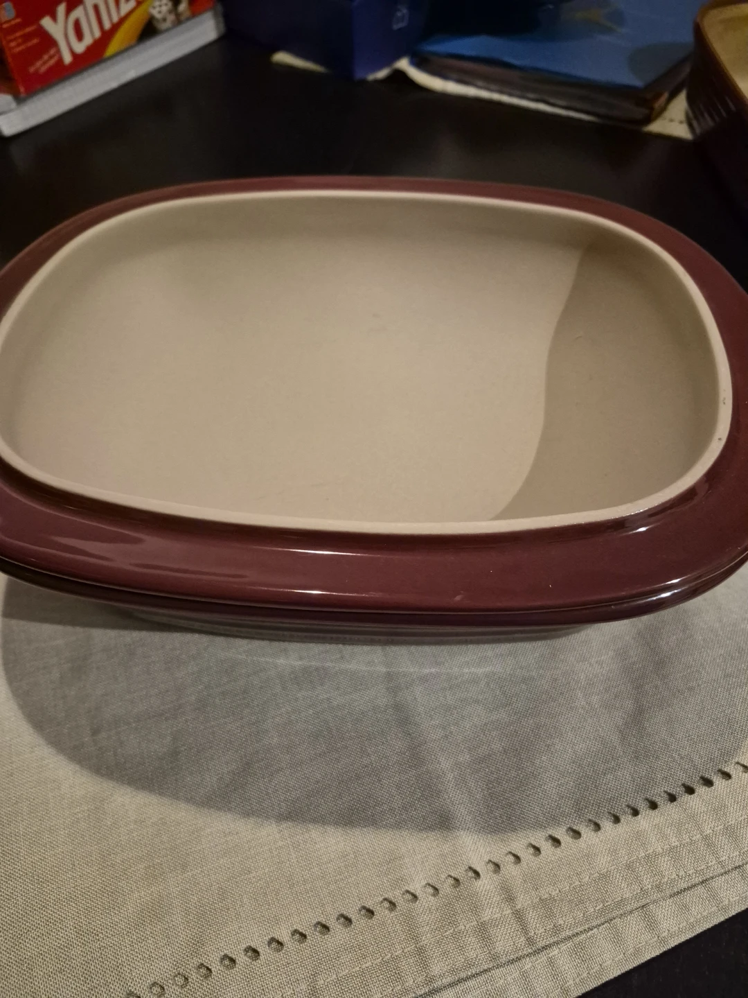 Pampered Chef Stoneware Roasting Pan - photo 3