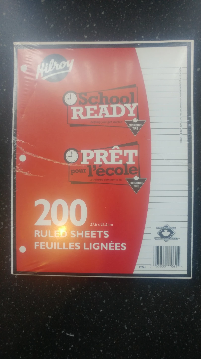 Hilroy 200 Ruled Sheets