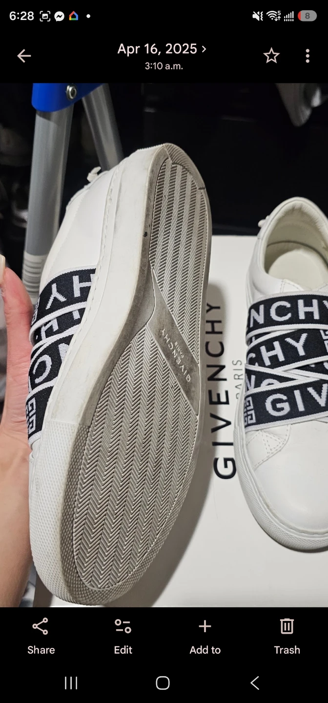 Givenchy White Leather Slip-On Sneakers - photo 2