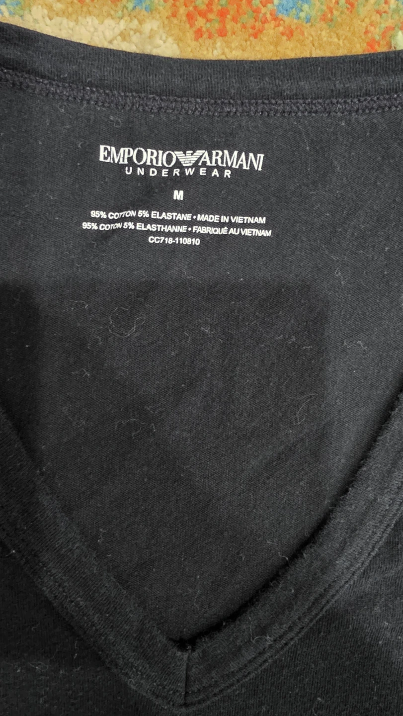 2 Black Emporio Armani  T-Shirt's Size M - photo 5