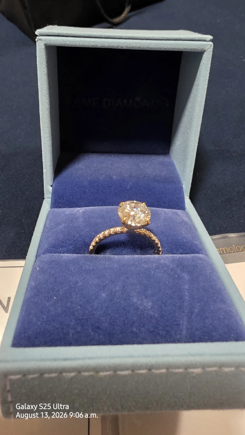 Hidden Halo Ring - 18K Yellow Gold Diamond Ring