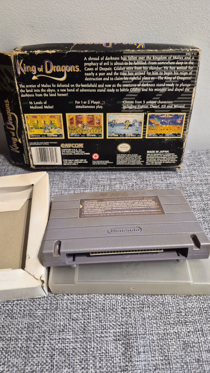 King of Dragons Super Nintendo Game with Box and Manual - photo 2