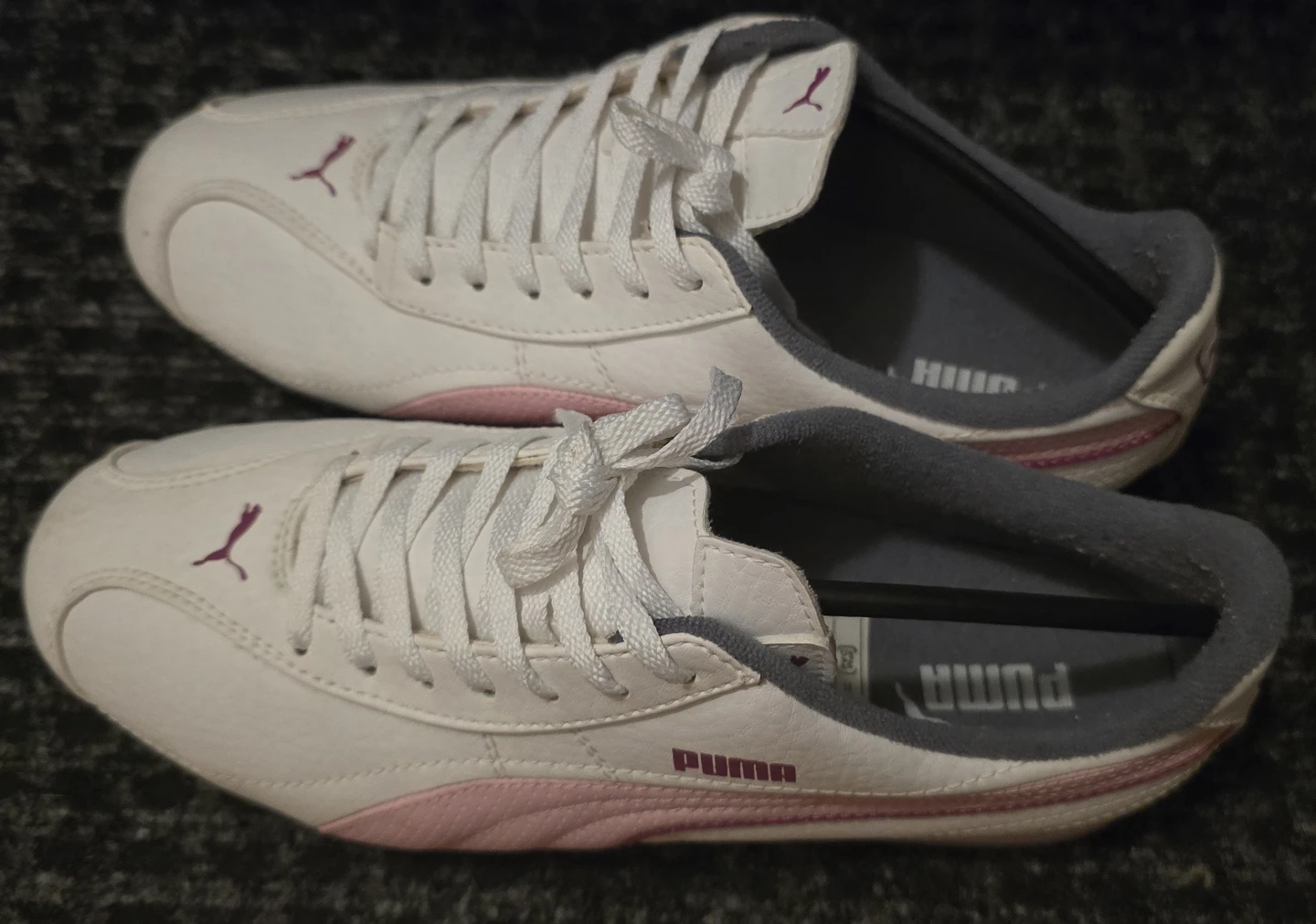 Puma Women's White & Pink Fashion Sneakers