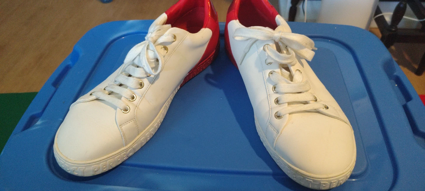 White and Red PERFECT Sneakers - photo 3
