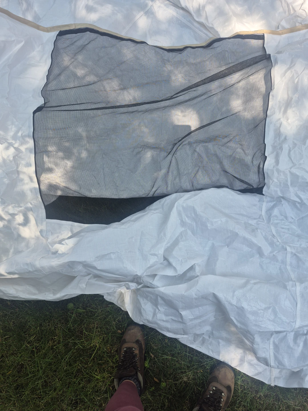 White Canopy Cover with Mesh Windows - photo 4