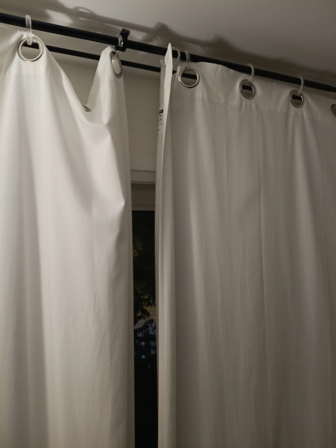 IKEA MERETE Room Darkening Curtains - White - photo 2