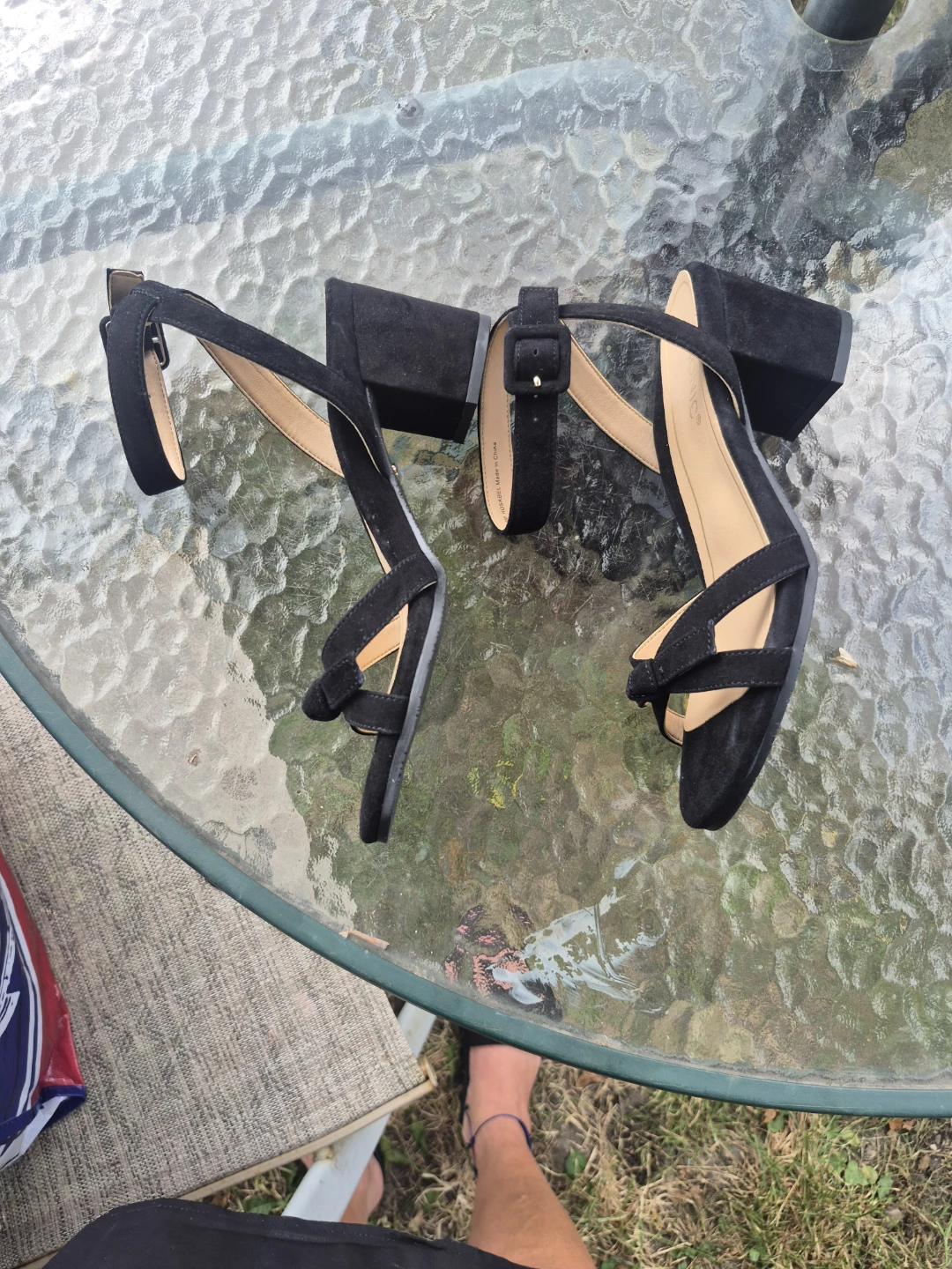 Vionic Black Suede Block Heel Sandals - photo 2