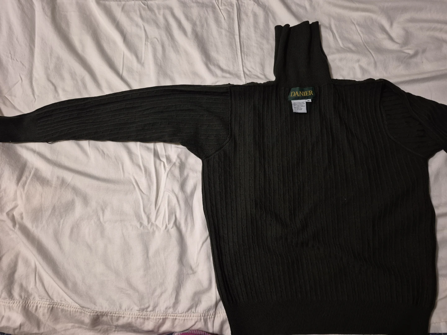 Danier Grey Lambswool Blend Turtleneck Sweater - photo 2