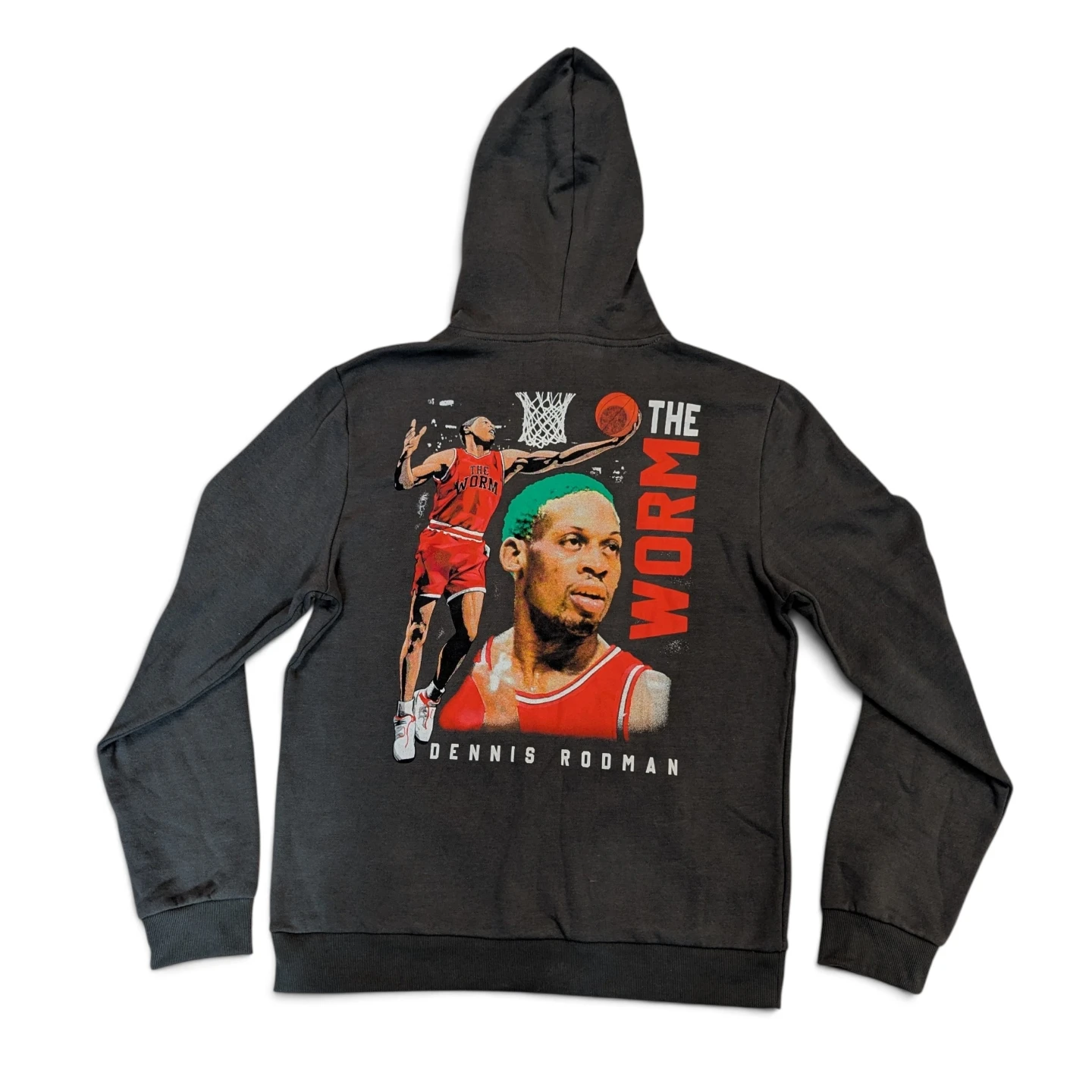 RARE: NEW LARGE Dennis Rodman THE WORM Hoodie by Rodman & Co