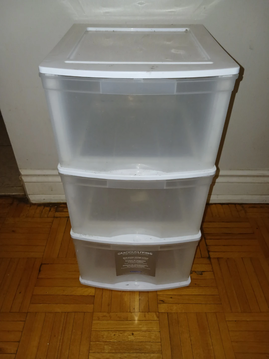 Gracious Living 3-Drawer Storage Unit