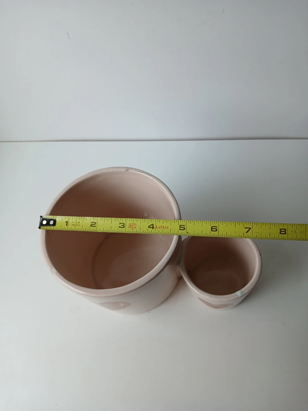 Ceramic Heart Planter & Glazed Brown Pot. $8 EACH - photo 4