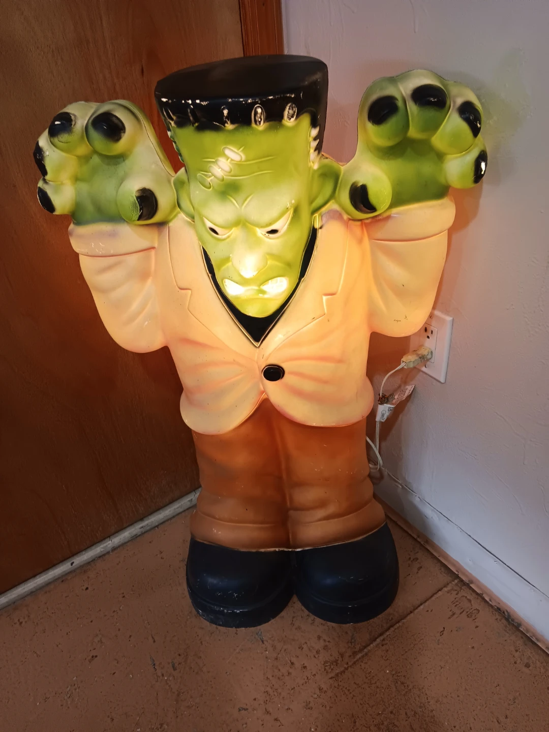 Vintage halloween blow mold Frankenstein - photo 5