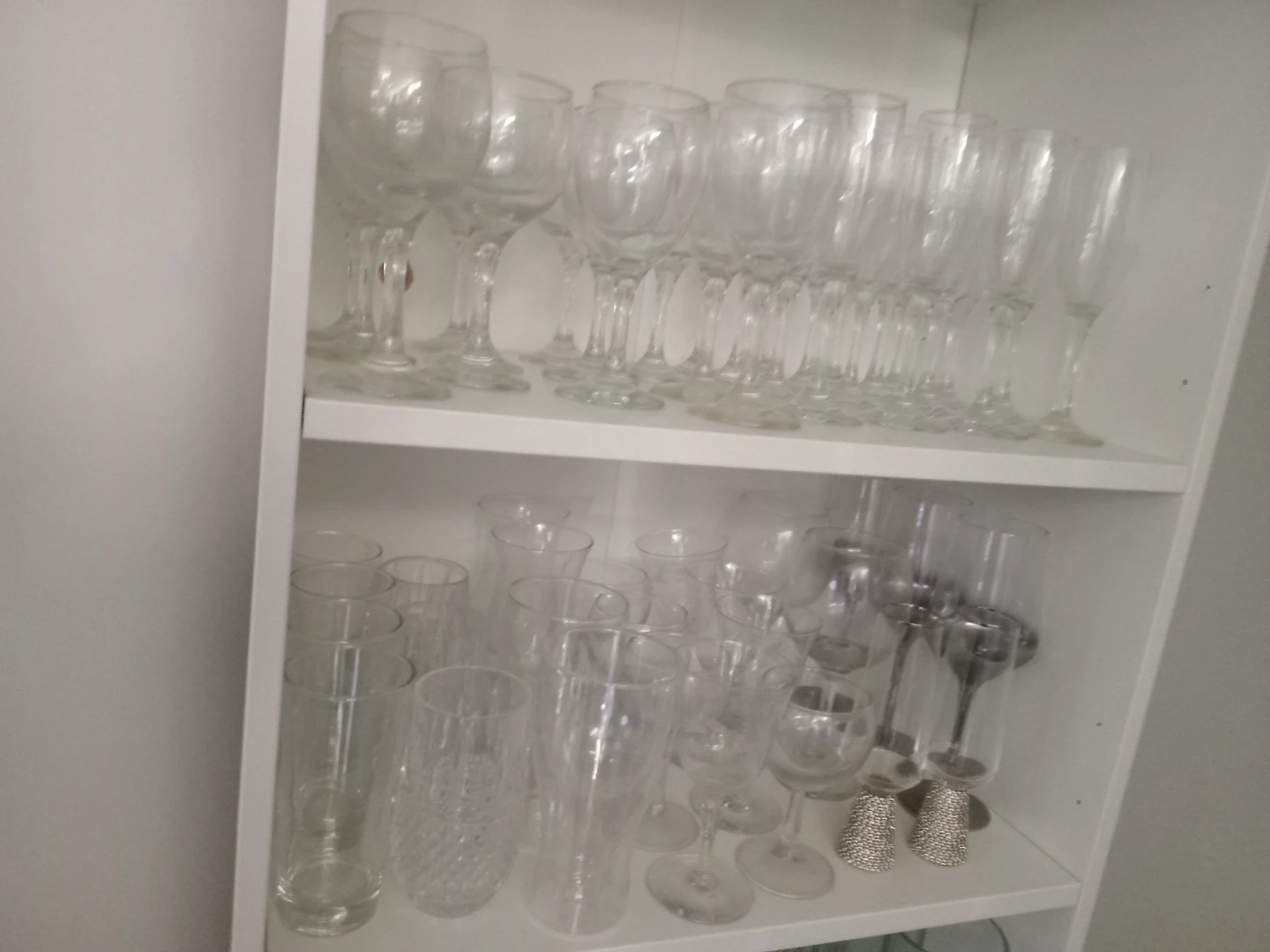 Assorted Clear Glassware 52 pcs