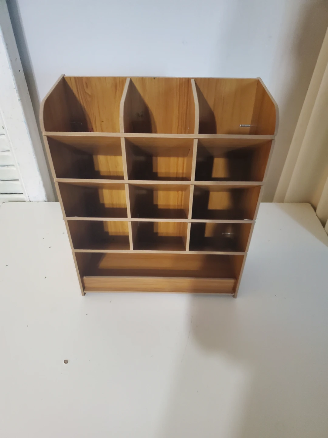 Wooden Desktop Organizer with Multiple Compartments - photo 2