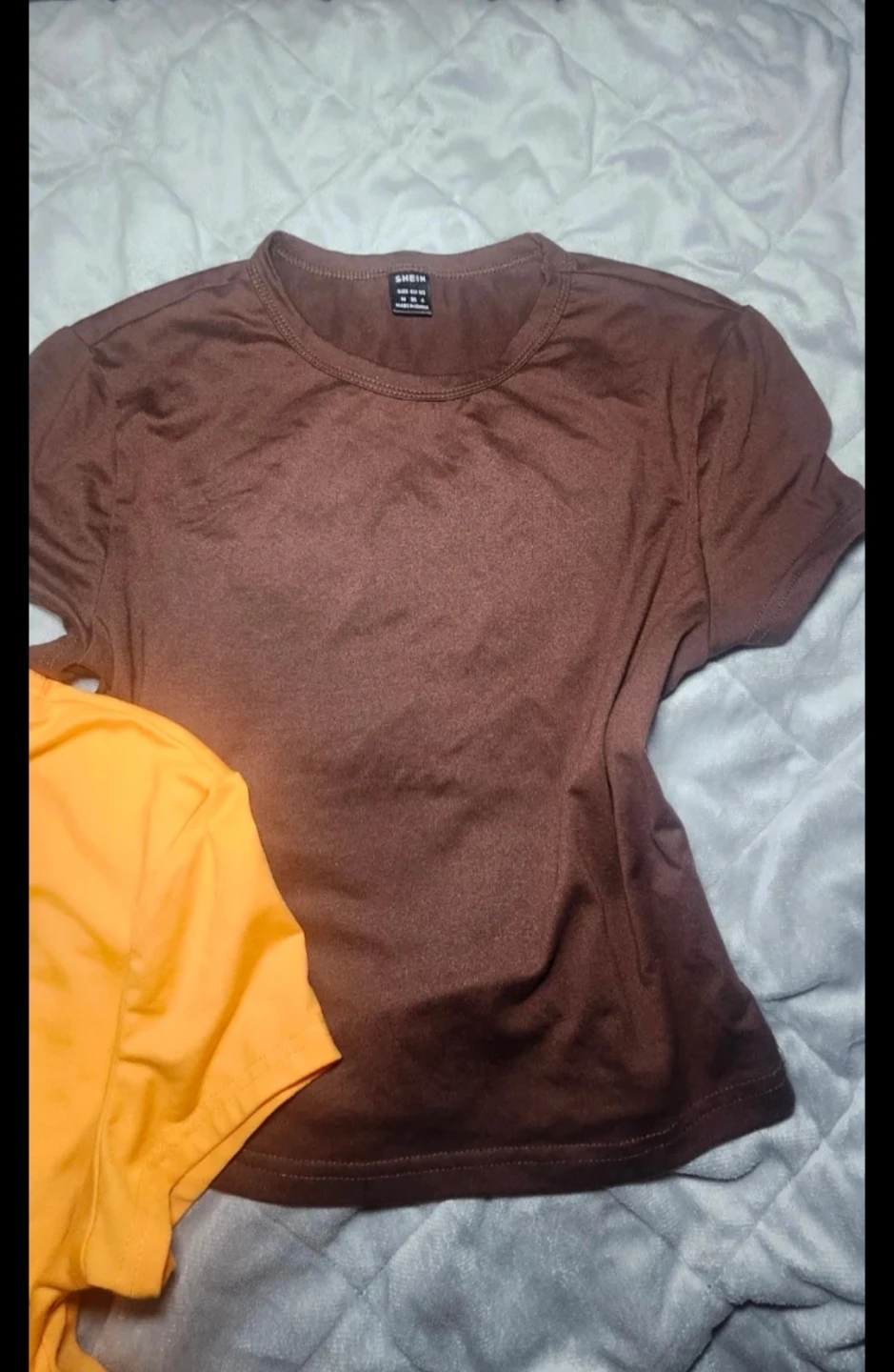Shein Orange and Brown T-Shirts - Size M - photo 3