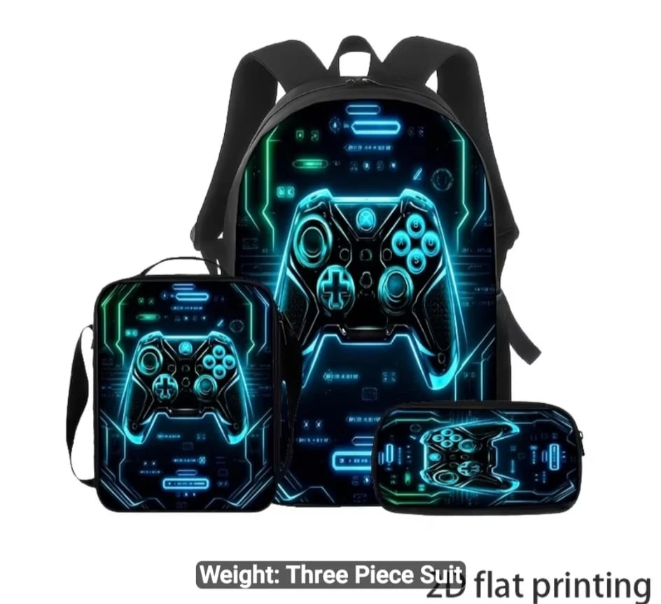3-Piece Gaming Controller Backpack Set
